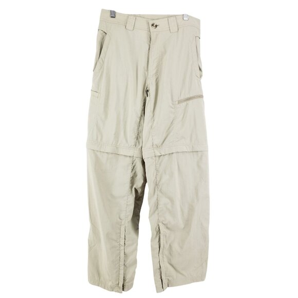 Exofficio Mens Size 30x30 Insect Shield Convertible Nylon Pants Tan - Picture 2 of 8